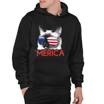 Merica Siamese American Flag 4Th Of July Hoodie | Mazezy