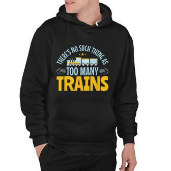 Model Train Lover Too Many Trains Railroad Collector Hoodie - Monsterry AU