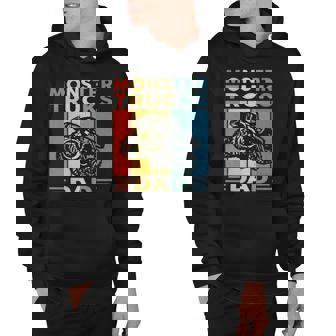 Monster Truck Dad Retro Vintage Monster Truck Hoodie | Mazezy