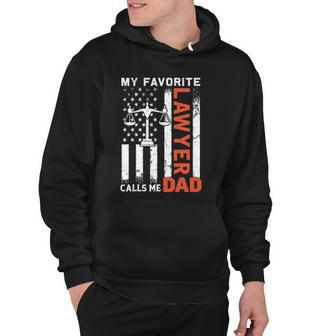 My Favorite Lawyer Calls Me Dad Usa Flag Fathers Day Hoodie | Mazezy