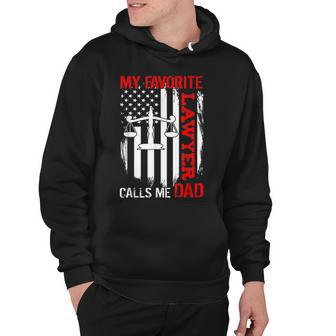 My Favorite Lawyer Calls Me Dad Usa Flag Fathers Day Hoodie - Thegiftio UK