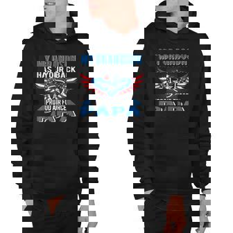 My Grandson Has Your Back Proud Air Force Papa Grandpa Gift Hoodie | Mazezy