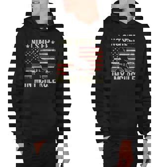No Sheep In My Circle Wolves Not Sheep Usa Flag On Back Hoodie - Thegiftio
