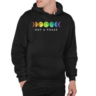 Not A Phase Moon Lgbt Gay Pride Hoodie | Mazezy