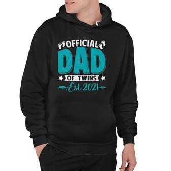 Official Dad Of Twins 2021 Funny Twins Daddy Tee For Men Hoodie - Thegiftio UK