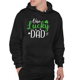 One Lucky Dad St Patricks Day Funny Daddy Gifts Hoodie - Thegiftio UK