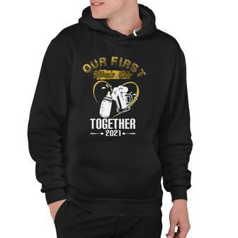 Our First Fathers Day Together 2021 Dad Gift For Men Hoodie | Mazezy