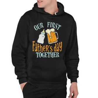 Our First Fathers Day Together First Fathers Day Father Son Daughter Matching Hoodie - Monsterry CA