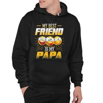 Papa Tee My Best Friend Is My Papa Funny Gift Tees Hoodie | Mazezy