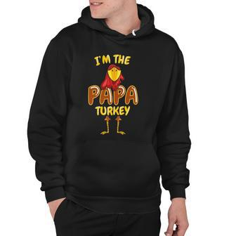 Papa Turkey Matching Family Outfit Funny Thanksgiving Hoodie - Thegiftio UK
