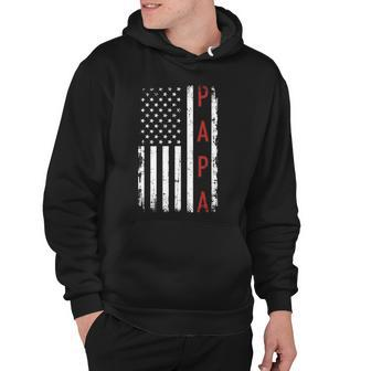 Papa With Us American Flag Hoodie | Mazezy