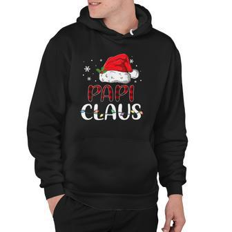Papi Claus Christmas Santa Hat Buffalo Matching Family Hoodie | Mazezy UK