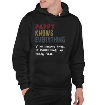 Pappy Knows Everything If He Doesnt Know Fathers Day Hoodie - Thegiftio UK