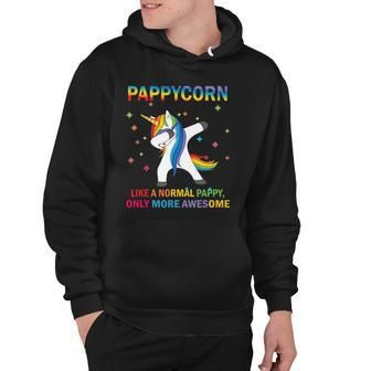 Pappycorn Dabbing Unicorn Pappy Funny Gift Hoodie | Mazezy