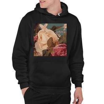 Pastel Roses Scandinavian Art Modern Art Minimalistic Blush Pink Hoodie | Favorety CA