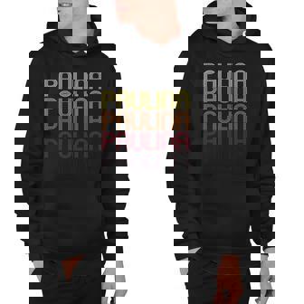 Paulina Retro Wordmark Pattern - Vintage Style Hoodie | Mazezy