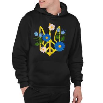 Peace In The Crest Of Ukraine Peace And Solidarity For Ukraine Hoodie | Favorety