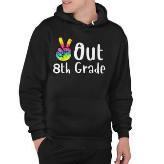 Peace Out 8Th Grade Tie Dye Graduation Class Of 2022 Virtual  V2 Hoodie