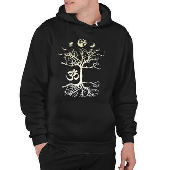 Phases Of The Moon Tree Of Life Om Aum Peace Mindful Hoodie | Mazezy