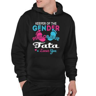 Pink Or Blue Tata Loves You Gender Reveal Hoodie | Mazezy
