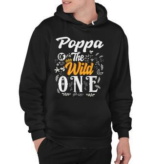 Poppa Of The Wild One 1St Birthday Party First Thing Men Hoodie - Seseable