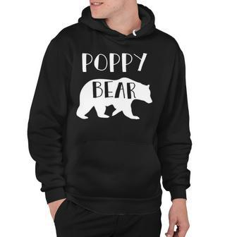 Poppy Grandpa Gift Poppy Bear Hoodie - Seseable