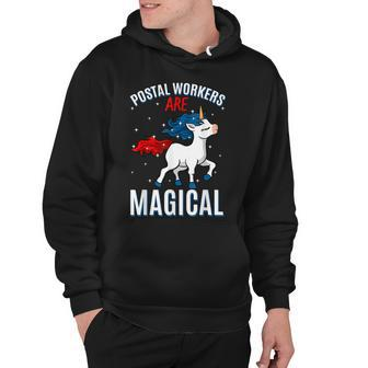 Postal Workers Are Magical Unicorn Mail Carrier Profession Hoodie - Thegiftio UK