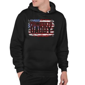 Pregnancy Announcement Daddy Dad American Flag 4Th Of July Hoodie - Seseable