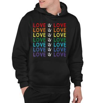 Pride March Rainbow Lgbt Equality Love Is Love V3 Hoodie - Thegiftio UK