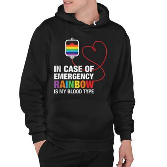 Pride Month Rainbow Is My Blood Type Lgbt Flag Hoodie | Mazezy