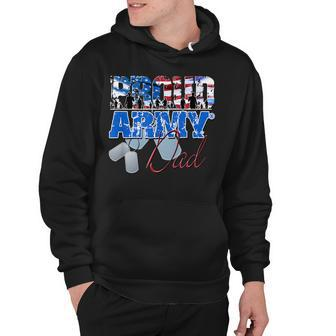 Proud Army Dad Us Military Dog Tag 4Th Of July Hoodie - Seseable