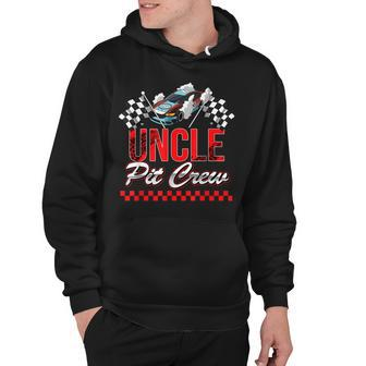 Race Car Birthday Party Racing Family Uncle Pit Crew Hoodie - Seseable
