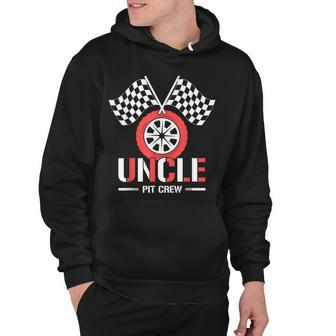 Race Car Birthday Party Racing Theme Uncle Pit Crew Family Hoodie - Seseable