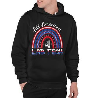Rainbow All American Lab Tech 4Th Of July Independence Day Hoodie - Seseable