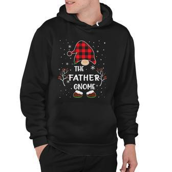 Red Buffalo Plaid Matching The Father Gnome Christmas Hoodie | Mazezy UK
