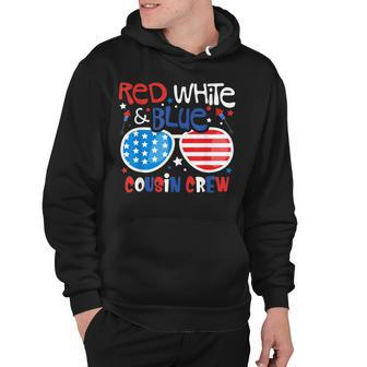 Red White & Blue Cousin Crew 4Th Of July Kids Usa Sunglasses V3 Hoodie - Seseable