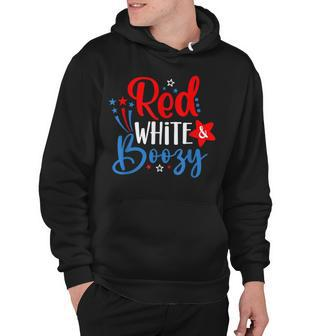 Red White And Boozy 4Th Of July Funny Drinking Party Hoodie | Seseable UK