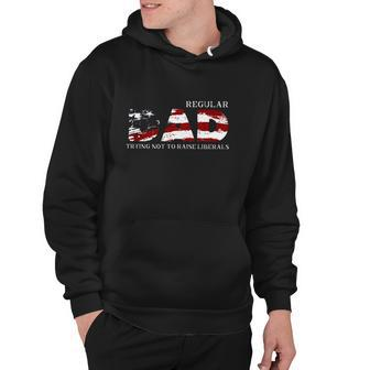 Regular Dad Trying Not To Raise Liberals American Flag Fathers Day Hoodie | Mazezy CA