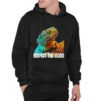 Respect The Beard Funny Bearded Dragon Hoodie - Monsterry CA