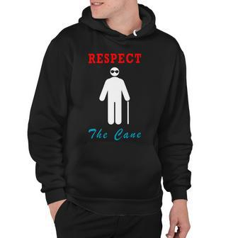 Respect The Cane Blindness Blindness Awareness Hoodie - Monsterry CA