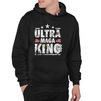 Retro Great Ultra Maga King Trump Biden Political Ultra Mega Proud Hoodie | Mazezy UK