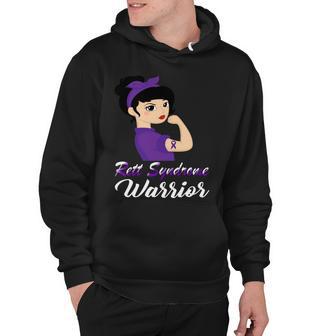 Rett Syndrome Warrior Purple Women Purple Ribbon Rett Syndrome Rett Syndrome Awareness Hoodie | Favorety DE