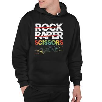 Rock Paper Scissors Lesbian Couple Lgbtq Pride Month Gift Hoodie | Mazezy