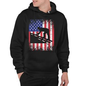 Roofer Dad Usa Flag Patriotic 4Th Of July Gift Hoodie - Seseable