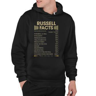 Russell Name Gift Russell Facts Hoodie - Seseable