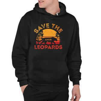 Save The Amur Leopard Animal Lover Vintage Retro Gift Hoodie | Mazezy CA