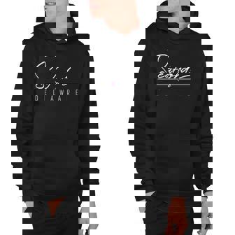 Seaford Delaware American Flag Home Roots Hoodie | Mazezy