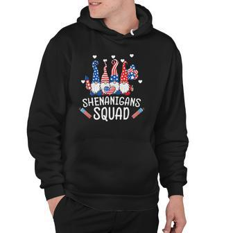 Shenanigans Squad 4Th Of July Gnomes Usa Independence Day Hoodie | Mazezy