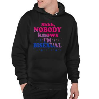 Shhh Nobody Knows Im Bisexual Lgbt Pride Hoodie | Mazezy