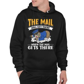 Sloth Postal Worker Funny Mail Carrier Lazy Mailman Hoodie - Thegiftio UK